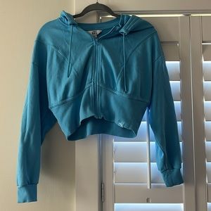 Joy lab cropped blue jacket
